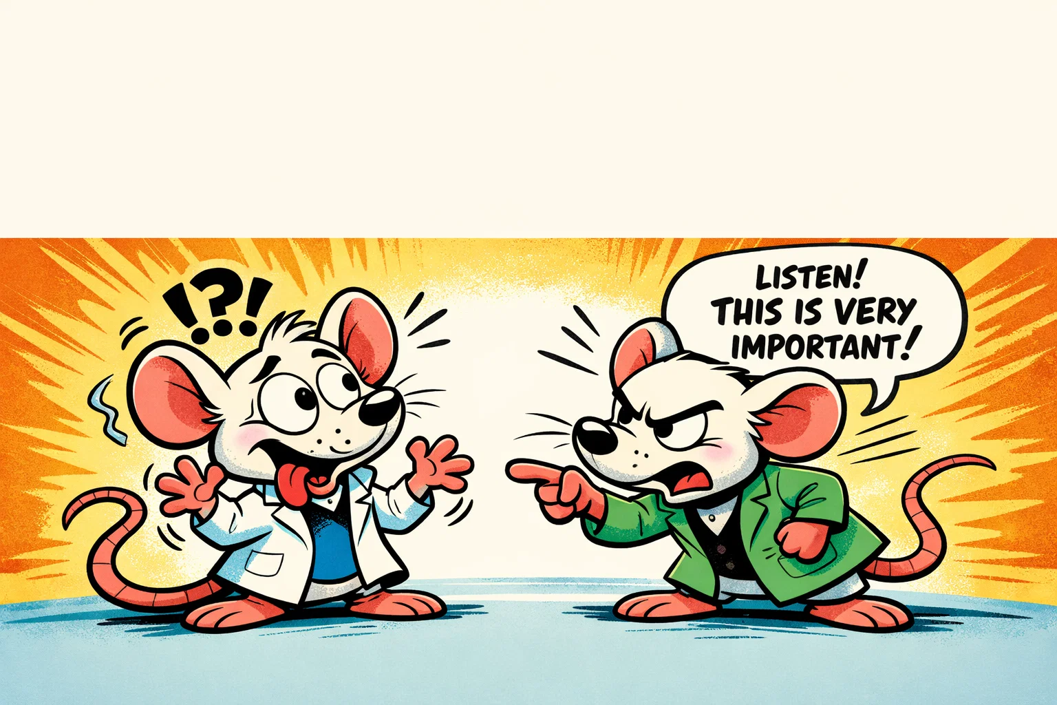  Pinky Brain catchphrases cartoon mice dialogue in a playful lab.

