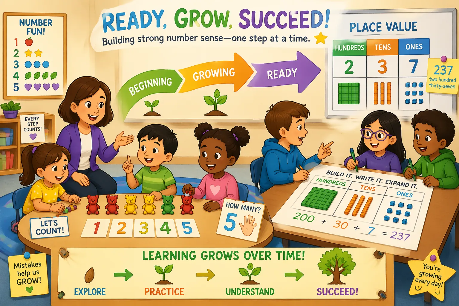 When to start teaching place value kids learning stages with counting and early number concepts. 