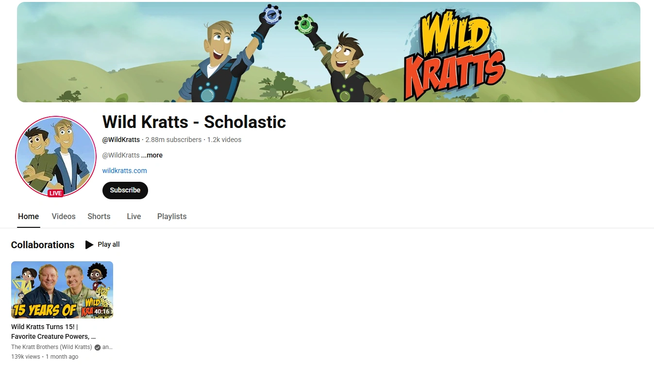 Wild Kratts adventure cartoon teaching zoology and ecosystems.
