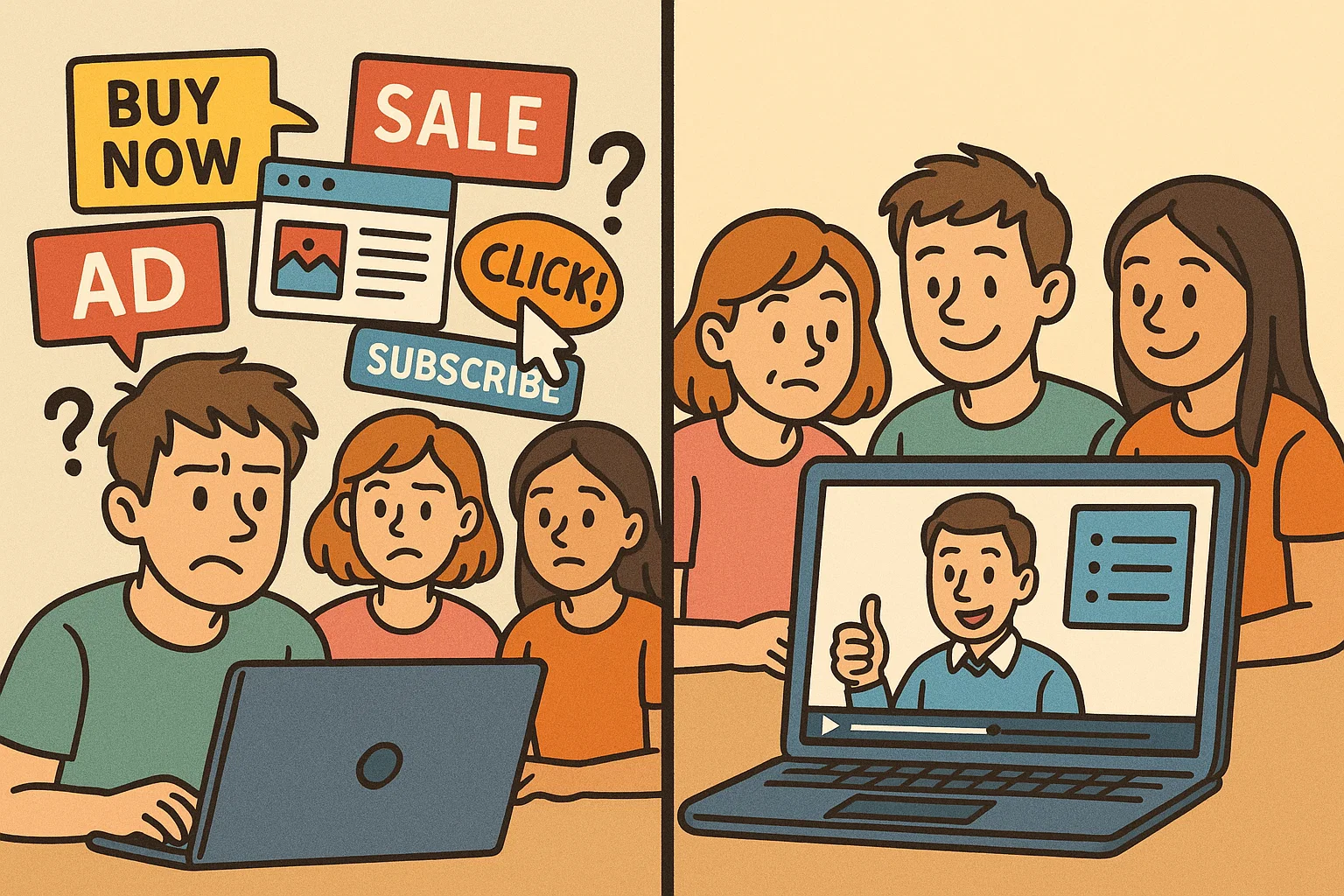 Comparatif clair des alternatives à YouTube pour l'école, avec un apprentissage vidéo sécurisé et structuré.