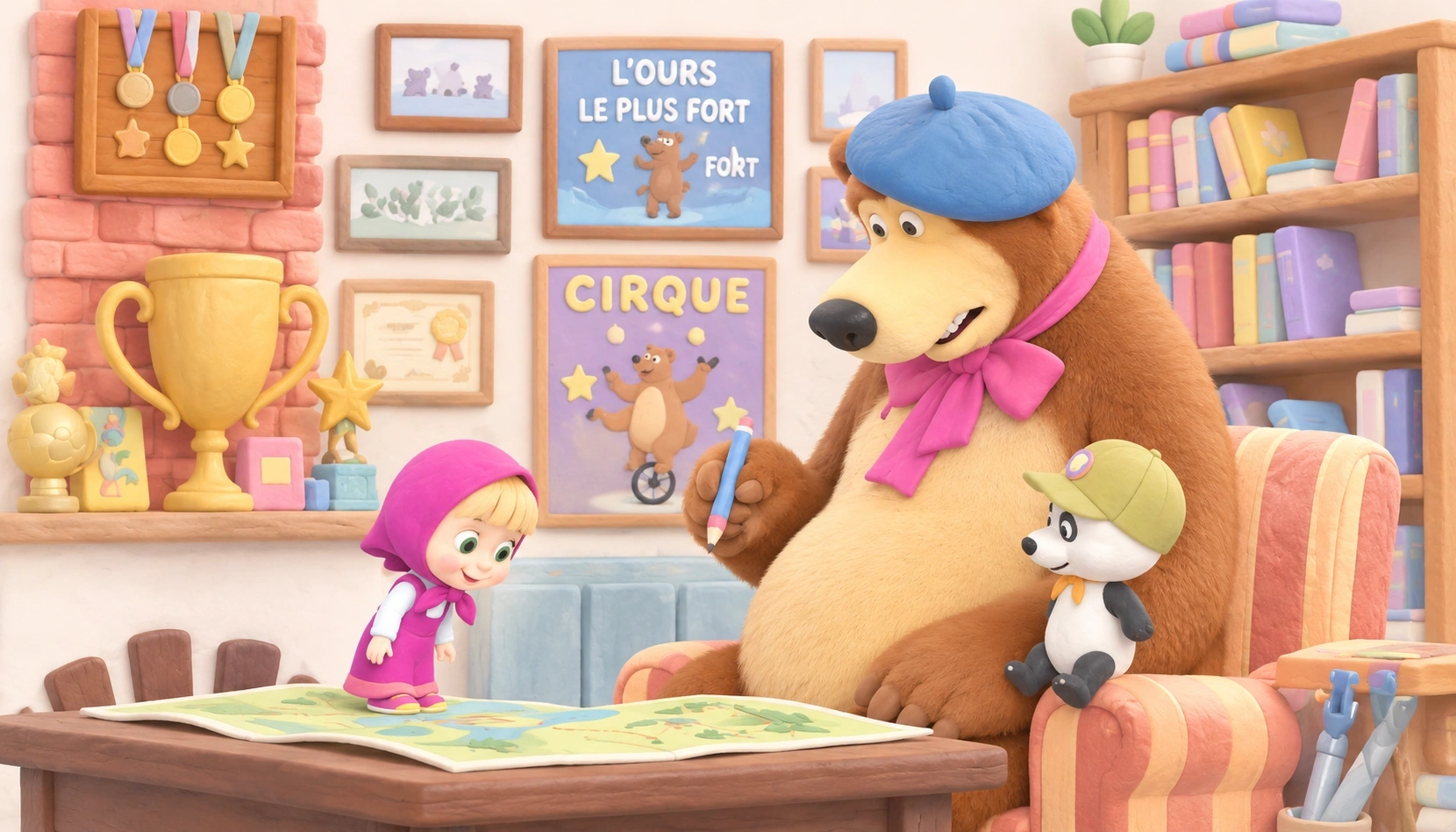 Des dessins animés comme Masha illustrent ce que les jeunes enfants regardent sur YouTube.