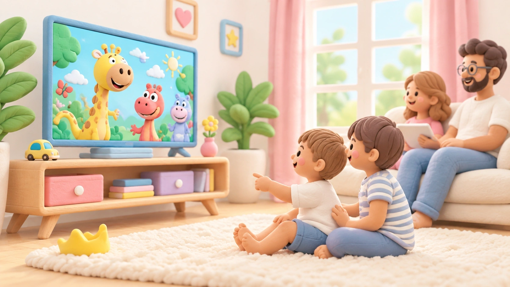 Una sesión de visualización en familia muestra qué ven los niños en YouTube junto a sus padres.